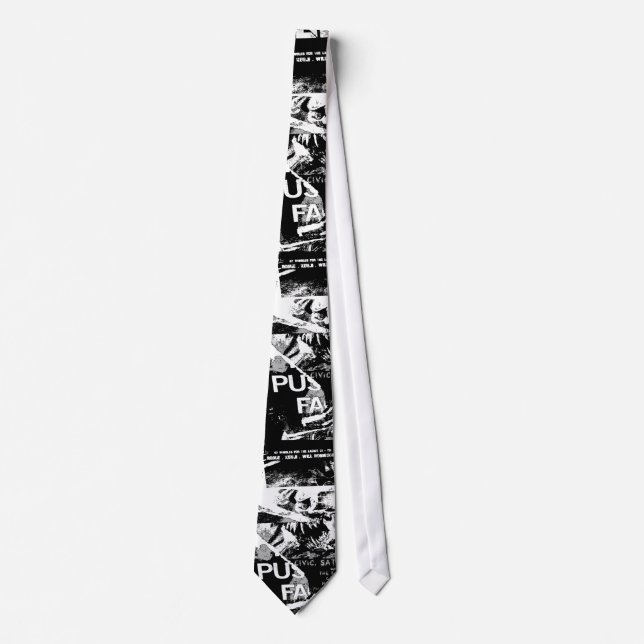 Urban Punk Graffiti Neck Tie (Front)