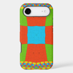"Urban Quilt" European Geometric Pattern Art iPhone 17 Air Case