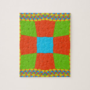 "Urban Quilt" European Geometric Pattern Art Jigsaw Puzzle