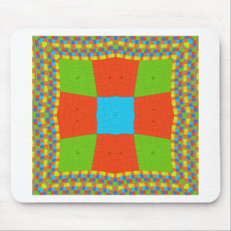 "Urban Quilt" European Geometric Pattern Art Mouse Pad