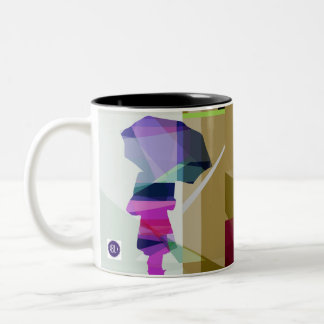 Urban rain mug3- black inside Two-Tone coffee mug