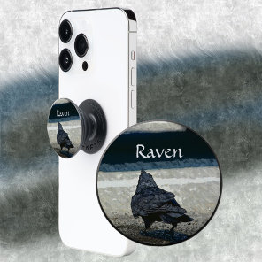 Urban Raven in Shades of Grey and Black PopSocket