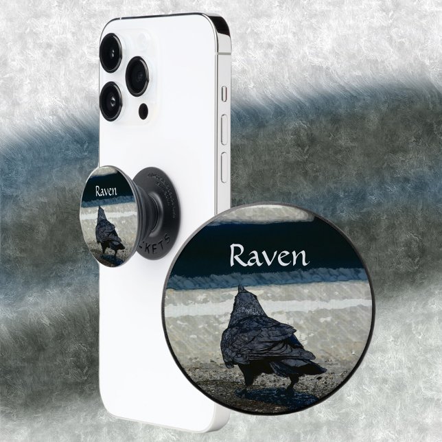 Urban Raven in Shades of Grey and Black PopSocket (Creator Uploaded)