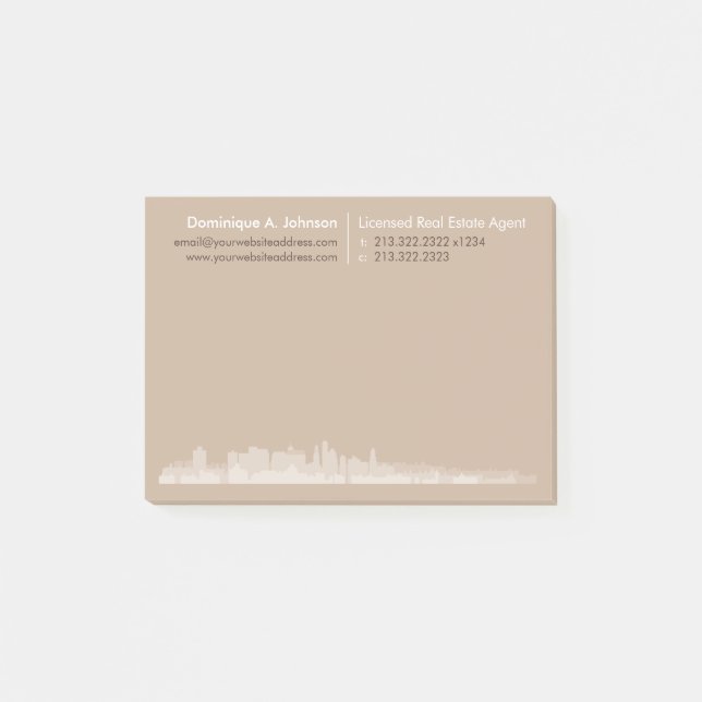 Urban Real Estate Personalized Post-It® Notes (Front)