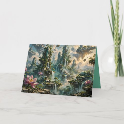 Urban Renewal Futuristic Post Apocalyptic City Card