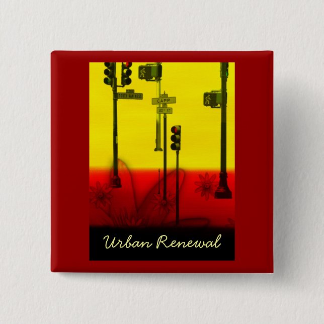 URBAN RENEWAL PINBACK BUTTON (Front)