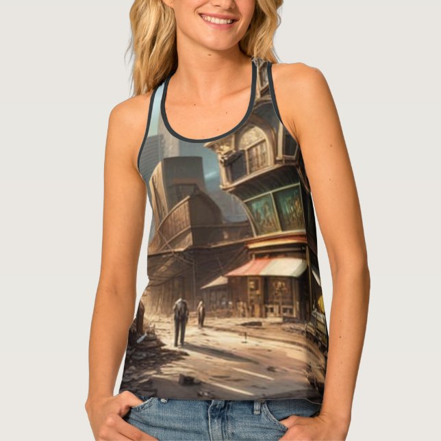 Urban Resilience: A Glimpse into the Future Tank Top (Front)