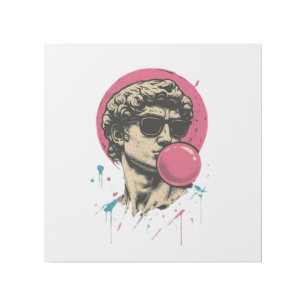 Urban Retro David — Bubblegum Pop Statue Gallery Wrap