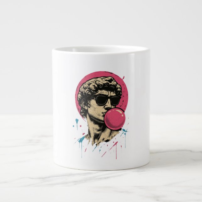 Urban Retro David — Bubblegum Pop Statue Giant Coffee Mug (Front)
