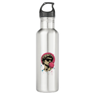 Urban Retro David — Bubblegum Pop Statue Stainless Steel Water Bottle