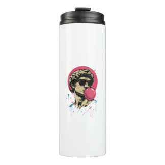 Urban Retro David — Bubblegum Pop Statue Thermal Tumbler