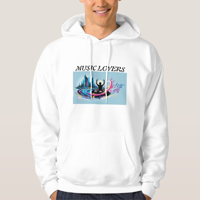 🎶 Urban Rhythm: DJ in the Heart of the City 🌆🎧 Hoodie (Front)