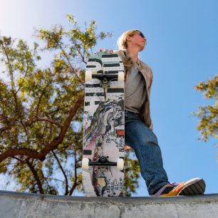 Urban Ripped Poster Collage Art Skateboard Deck