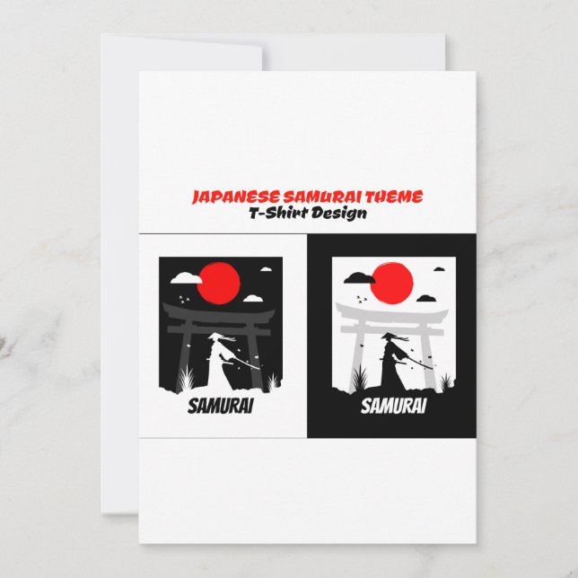 Urban samurai invitation (Front)