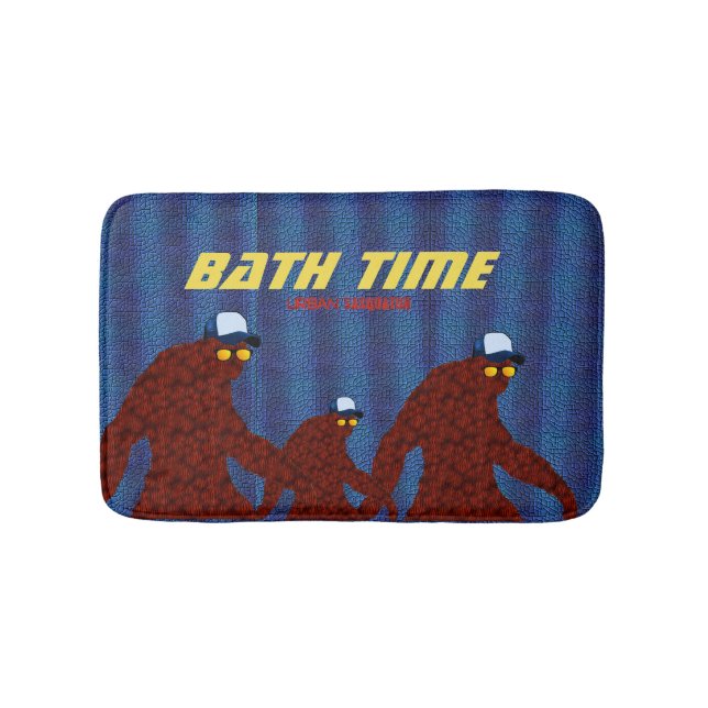 Urban Sasquatch - Bath Time Bath Mat (Front)