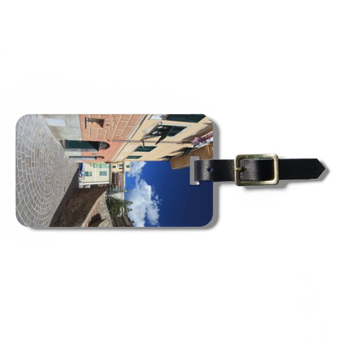 urban scene in Bogliasco, Italy Luggage Tags