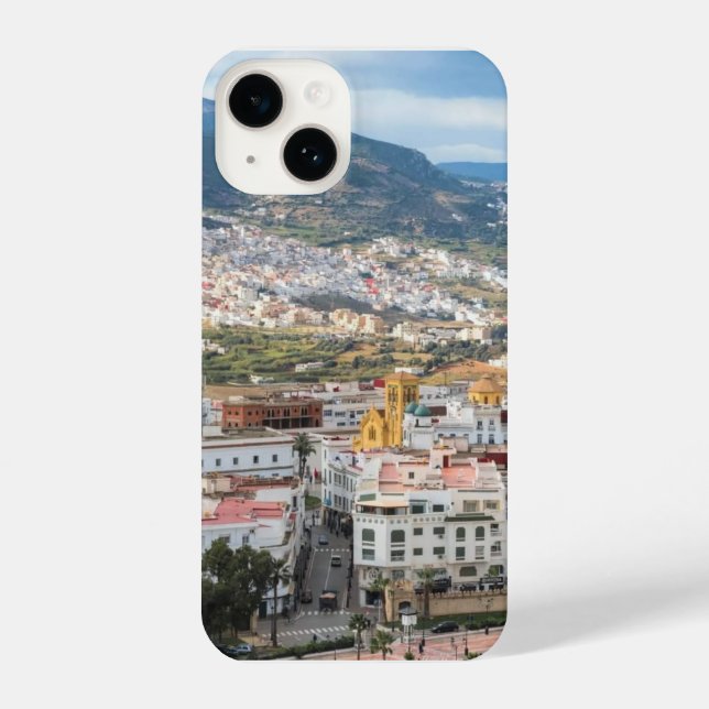 Urban Serenity Beneath the Mountains iPhone Case (Back)