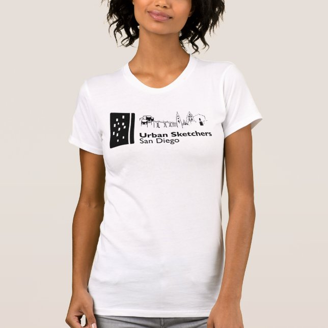 Urban Sketchers San Diego logo t-shirt (Front)
