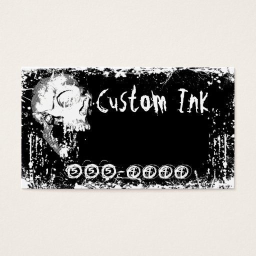 Customizable Urban Skulls Business Card Templates