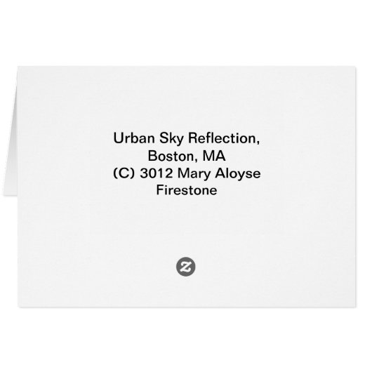 Urban Sky Reflection (Back Horizontal)