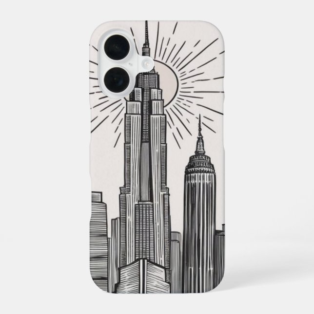 Urban skyline  iPhone case (Back)