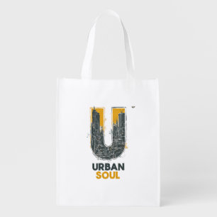 Urban Soul City Reusable Grocery Bag