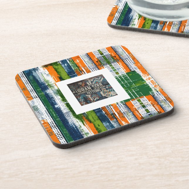 Urban Soul Patterns  Beverage Coaster (Left Side)