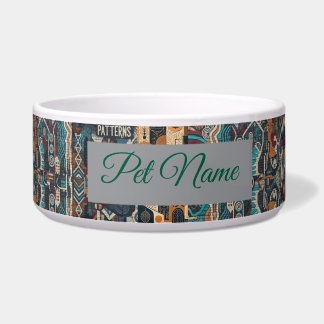 Urban Soul Patterns Pet Bowl