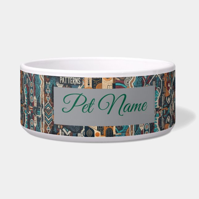 Urban Soul Patterns Pet Bowl (Front)