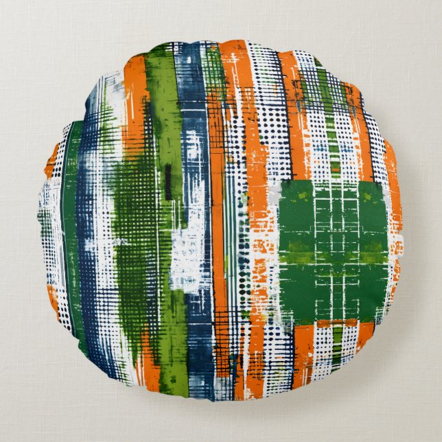 Urban Soul Patterns  Round Pillow (Front)