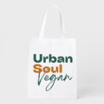 Urban Soul Vegan Minimalist Health and Wellness Grocery Bag