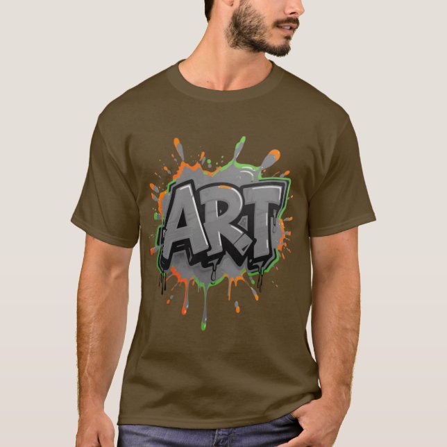 Urban Splash Art Graffiti Pulse Bold Street Expres T-Shirt (Front)
