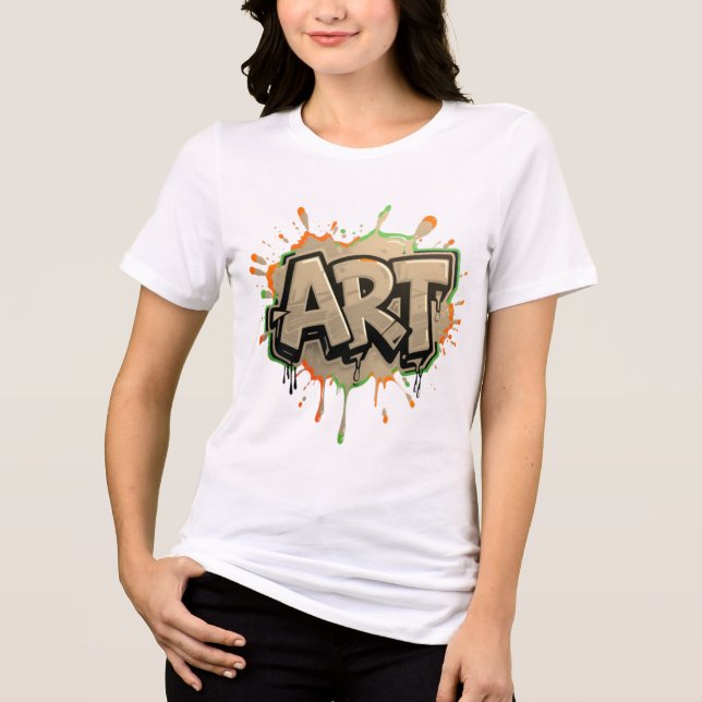 Urban Splash Art Graffiti Pulse Bold Street Expres Tri-Blend Shirt (Front)