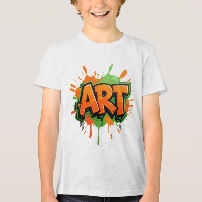 Urban Splash Art Graffiti Pulse Bold Street Expres Tri-Blend Shirt (Front)