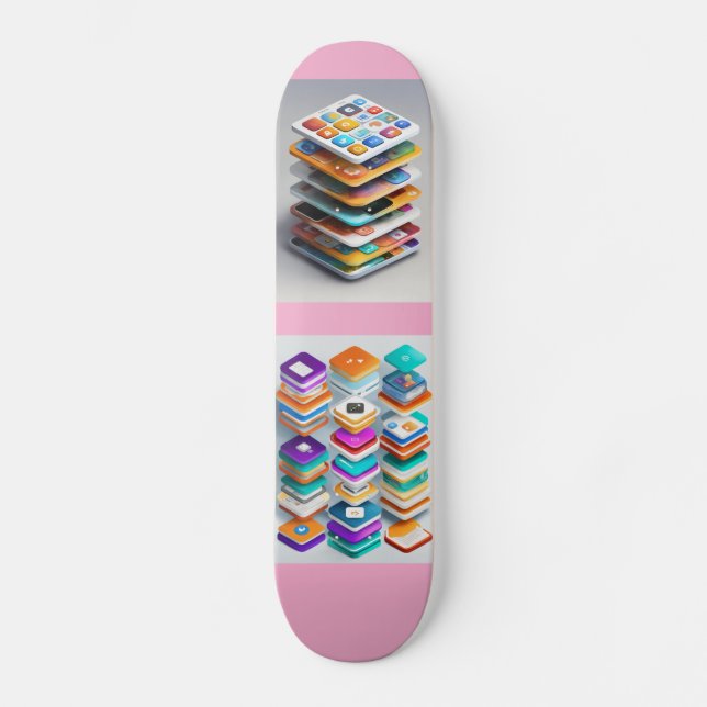 Urban Stack Skating Pad – Modern Tech-Inspired Des Skateboard (Front)