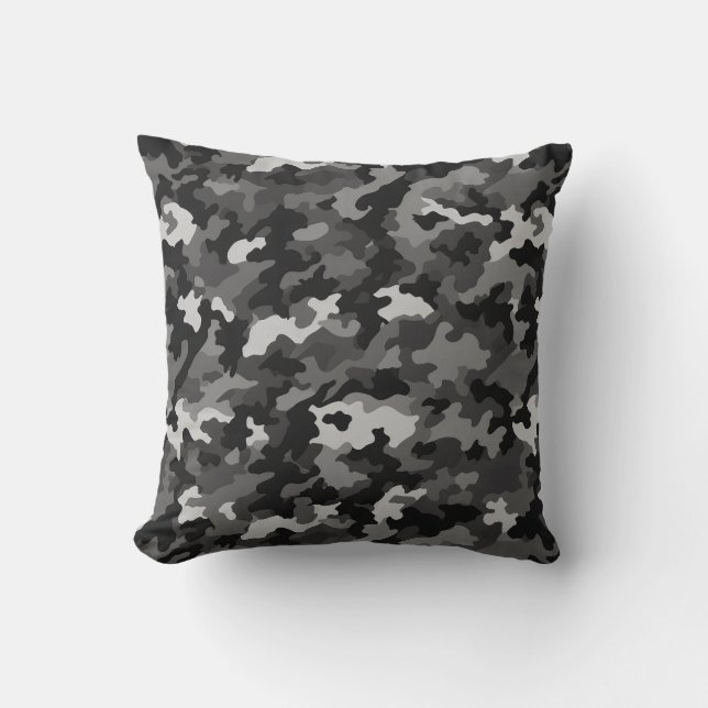 Urban Stealth Camouflage Pillow (Front)