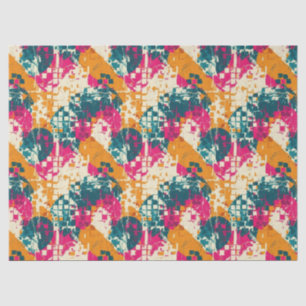 Urban Street Art Abstract Color Block Pattern Tissue Paper