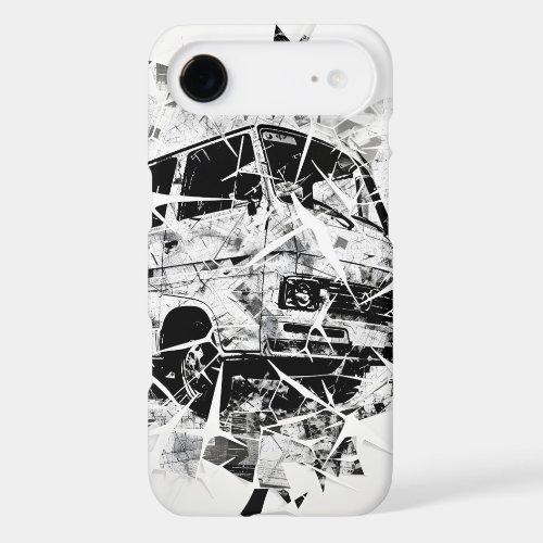 Urban Street Art Abstract Shattered Vintage Van iPhone 17 Air Case