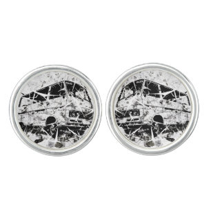 Urban Street Art Abstract Shattered Vintage Van Cufflinks