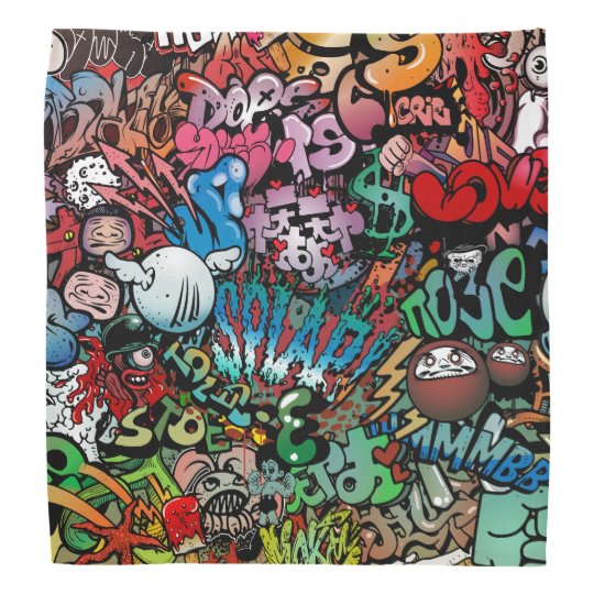 Urban Street Art Graffiti Characters Pattern Bandana Zazzle New Urban Pattern Urban Street Art Graffiti Characters Pattern Bandana Zazzle New Urban Pattern