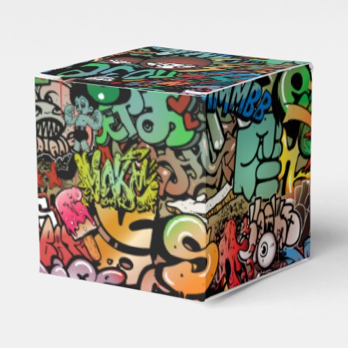 Urban street art Graffiti characters pattern Favor Boxes