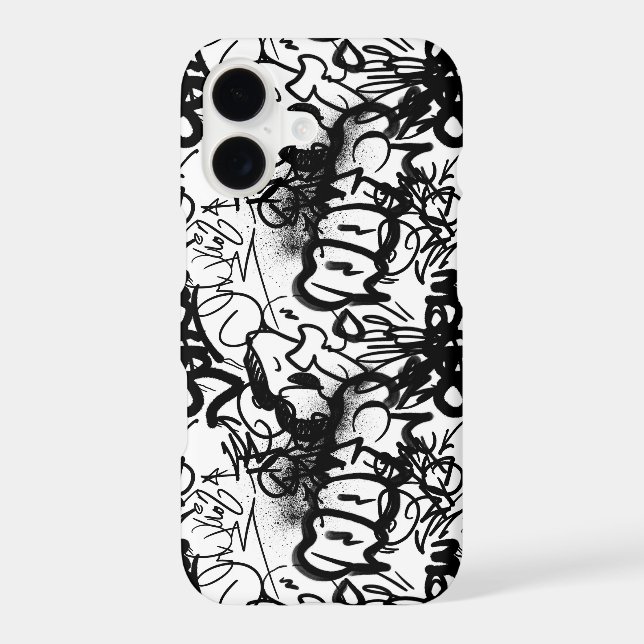 Urban Street Art Graffiti Pattern  Iphone Case (Back)