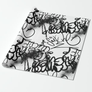 Urban Street Art Graffiti Pattern Wrapping Paper