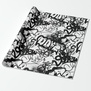 Urban Street Art Graffiti Pattern Wrapping Paper