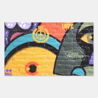 Urban Street Art-Graffiti Rectangular Sticker