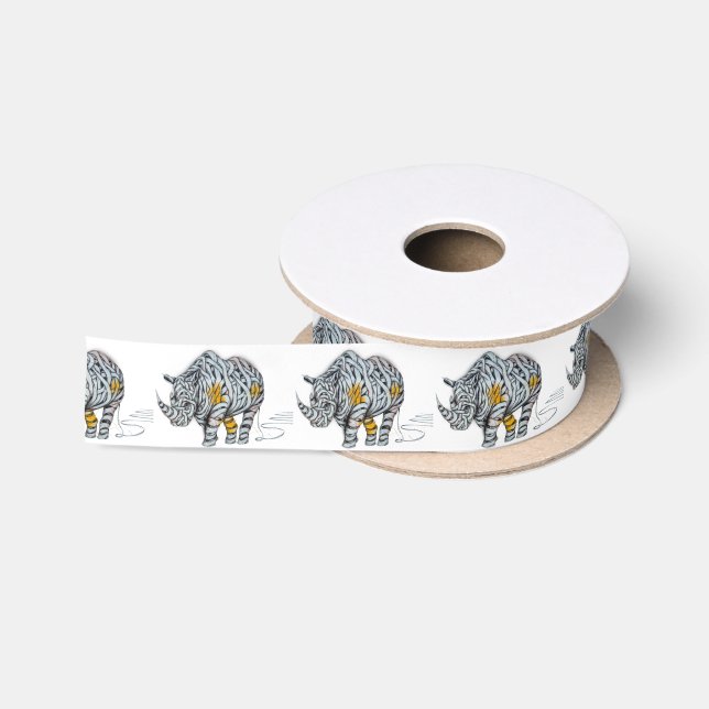 Urban Street Art: Ribbon Rhinoceros (Spool)