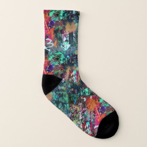 Urban Street Graffiti Art Socks