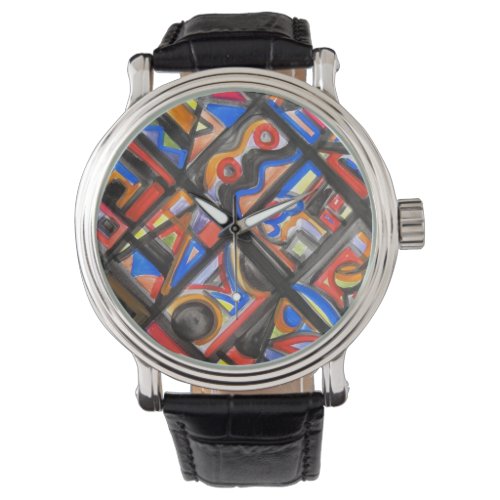 Urban Street One_Modern Bauhaus Geometric Art Watch