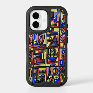 Urban Street Two-Hand Painted Abstract Art iPhone 17 Case