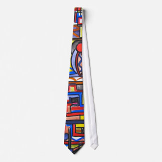 Urban Street Two-Modern Bauhaus Geometric Art Tie